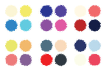 Abstract color palette Color swatches	