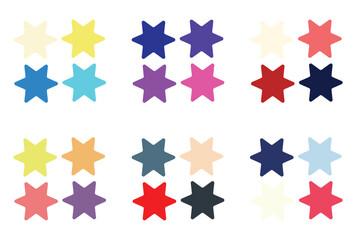 Abstract color palette Color swatches	