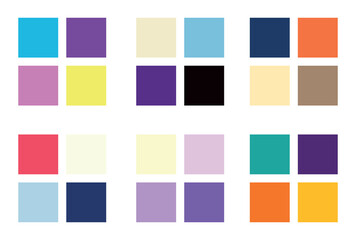 Abstract color palette Color swatches	