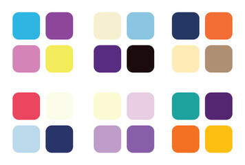 Abstract color palette Color swatches	