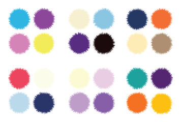 Abstract color palette Color swatches	