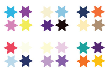 Abstract color palette Color swatches	