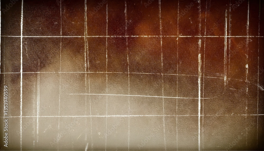 Poster aged textured grunge grid background with distressed lines and vintage paper effect, ideal for desig