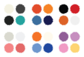 Abstract color palette Color swatches	