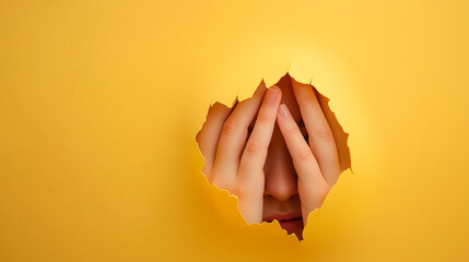 Metaphor for mental block and inner struggle