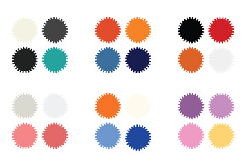 Abstract color palette Color swatches	