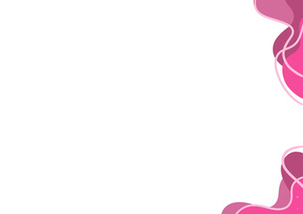 corner simple with wave pink color