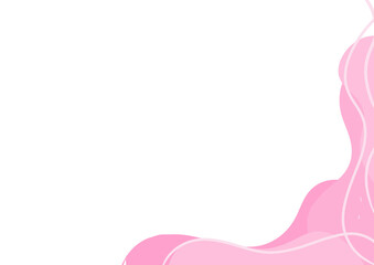 coorner pink curve simple with line