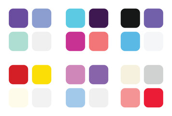 Abstract color palette Color swatches	