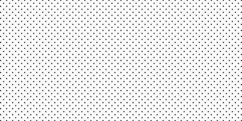Seamless black dotted pattern on a white background, ideal for design uses and creative projects.