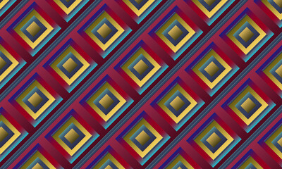 Colorful seamless geometric chevron pattern with retro zigzag design