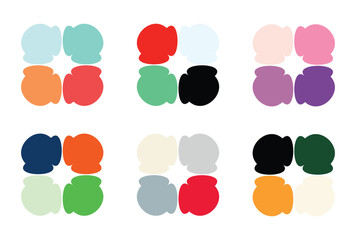 Abstract color palette Color swatches	