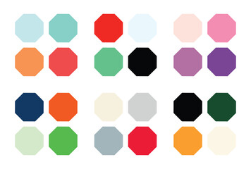 Abstract color palette Color swatches	