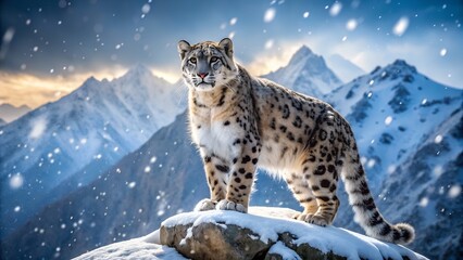 Obraz premium lynx in the snow