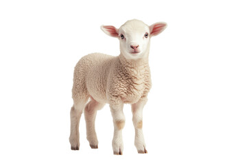 Fototapeta premium sheep isolated on white background