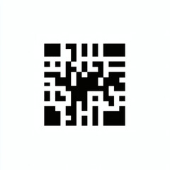 QR code design on a white background  