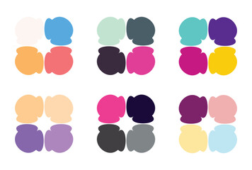 Abstract color palette Color swatches