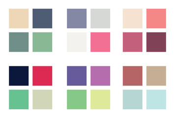 Abstract color palette Color swatches