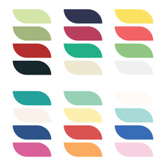 Abstract color palette Color swatches