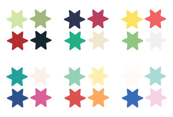 Abstract color palette Color swatches	