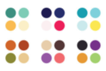 Abstract color palette Color swatches	