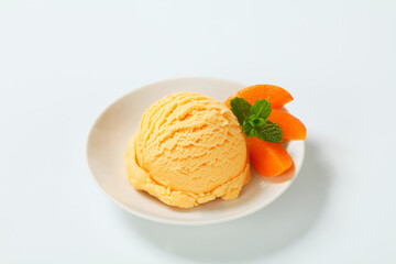 Apricot ice cream