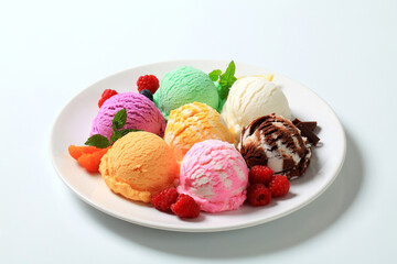 Assorted ice cream