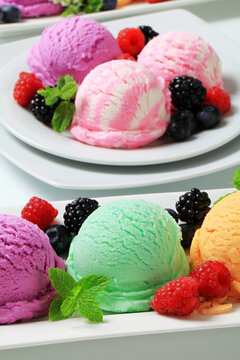 Assorted ice cream
