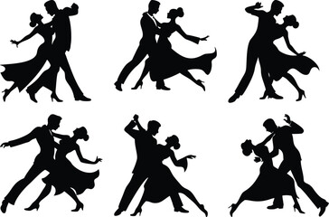 Obraz premium dancing couple set