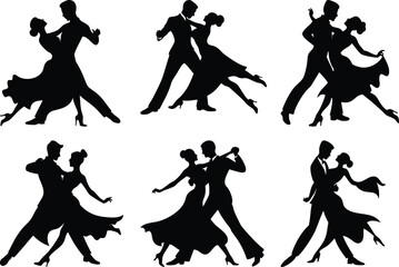dancing couple set