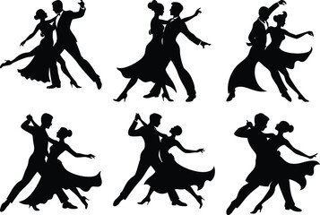 dancing couple set