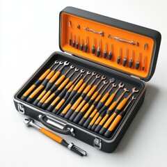 A toolbox with a variety of tools inside