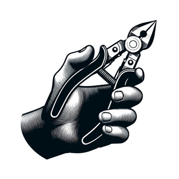 recommend clip art: pliers black color vector 