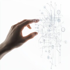 Concept of technology and the human desire to interact with it