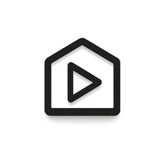 Streaming play icon digital vector high resolution picture