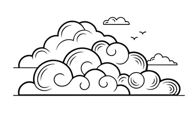 Cloud vector graphic design