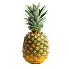 Fototapeta premium Fresh and Juicy Pineapple fruit on a transparent background, showcasing tropical flavor and healthy eating concept