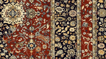 Seamless carpet texture on a white background, soft and detailed pattern.

