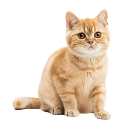 Cat isolated on white background png transparent clipart.