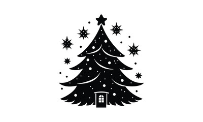 Fototapeta premium Christmas Tree Star Festive Winter