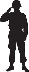 "Warrior Army Silhouette | Military Force Graphics"