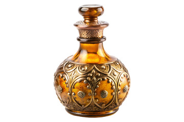 antique potion bottle on transparent background
