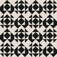 Seamless geometric square triangle pattern for backgrounds, fabric design, home decor.