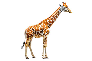 Giraffe on transparent background 
