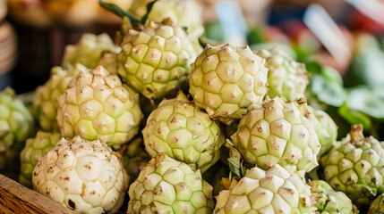 Fototapeta premium Srikaya is a plant belonging to the genus Annona ori 