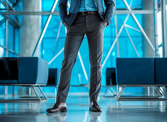 Fototapeta premium business people walking in airport