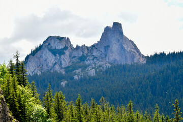 mountain landscape with clouds