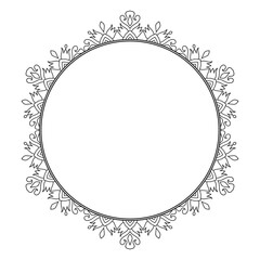 Vintage ornamental frame and border design.