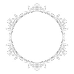 Vintage ornamental frame and border design.