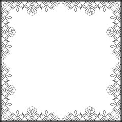 Vintage ornamental frame and border design.
